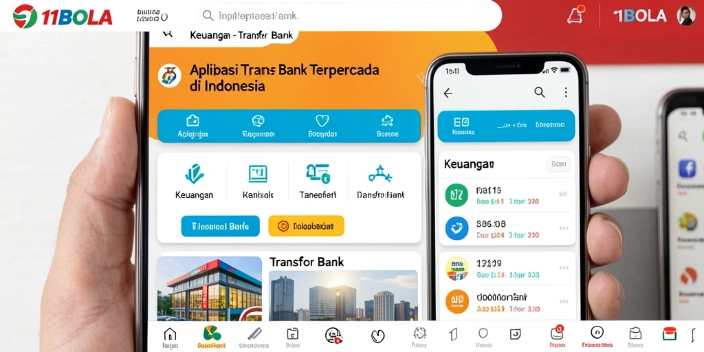 Screenshot utama 11BOLA menampilkan antarmuka intuitif untuk transfer bank.