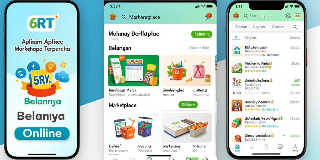 Tampilan antarmuka aplikasi 6RT yang user-friendly dan menarik.