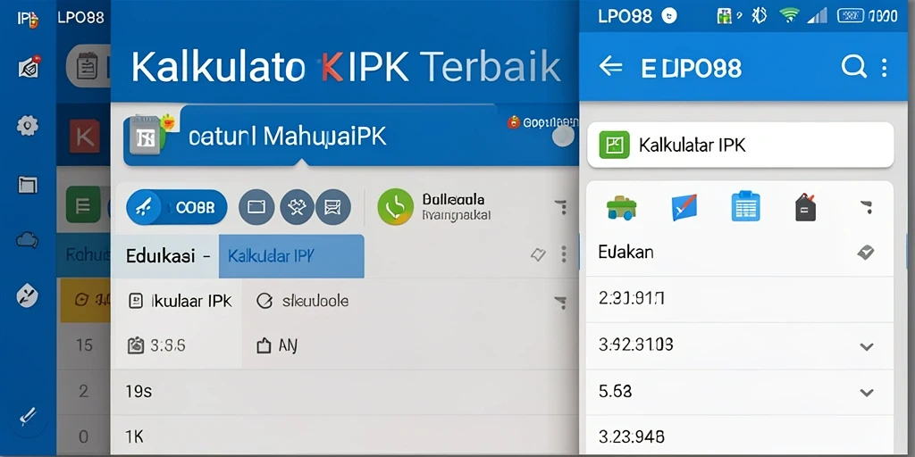 Antarmuka pengguna LPO88 untuk kalkulator IPK yang sederhana dan efektif.