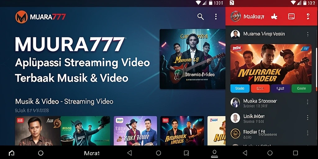 Antarmuka MUARA777 yang ramah pengguna dengan berbagai pilihan video.