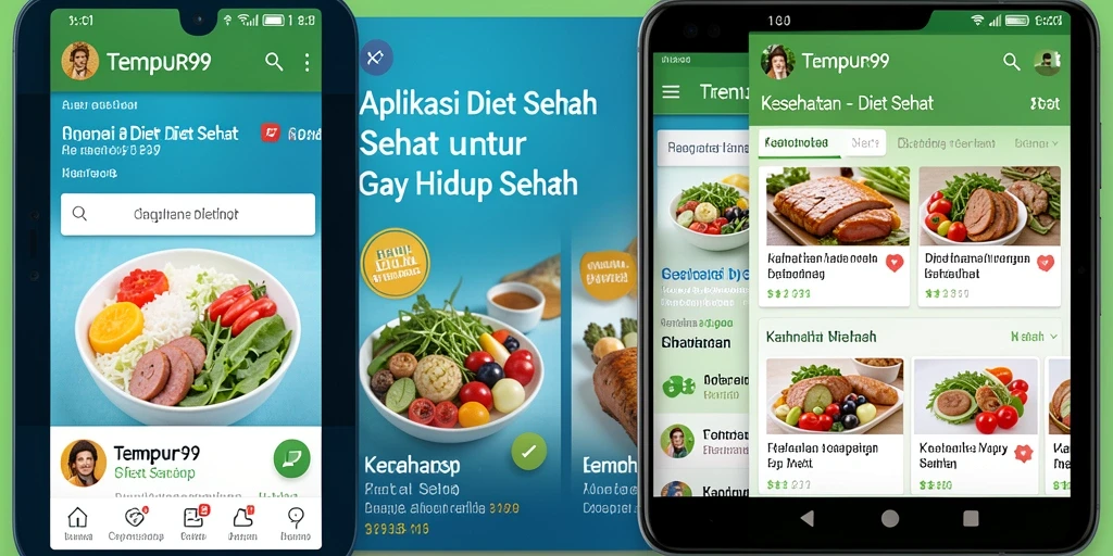 Antarmuka aplikasi TEMPUR99 yang ramah pengguna dan intuitif.