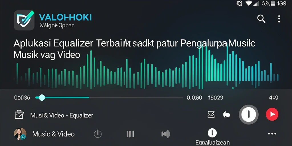 Antarmuka aplikasi VALOHOKI dengan fitur Equalizer yang intuitif.