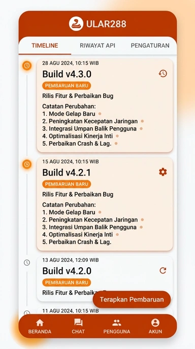 Riwayat Versi Aplikasi ular288 untuk Android